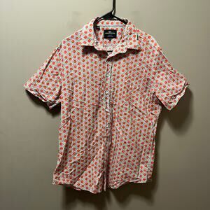 Rodd & Gunn Watermelon Sports Fit Casual Button Down Size XL